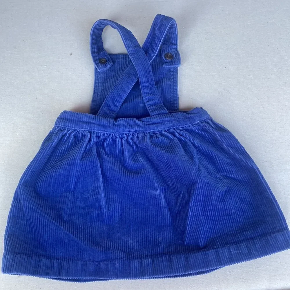 Ralph Lauren Romper Dress Blue Corduroy 9 month
